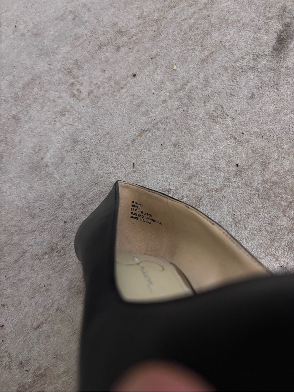 Jessica Simpson Black Pointed Leather Pumps - Picture 4 of 4